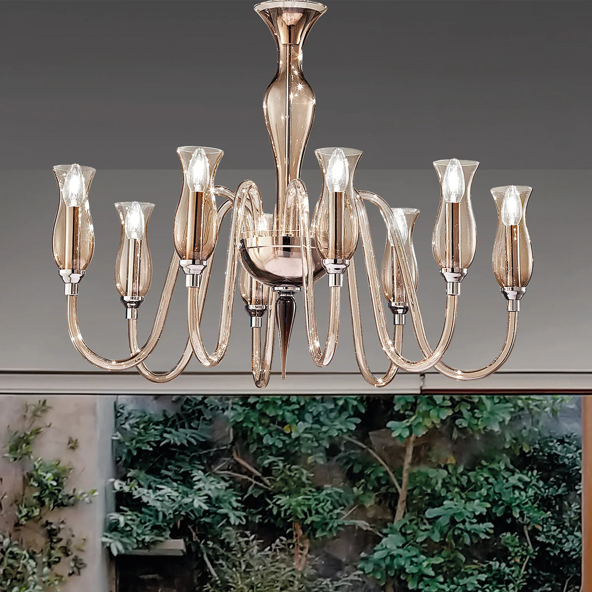 Teodato Murano Crystal Chandelier