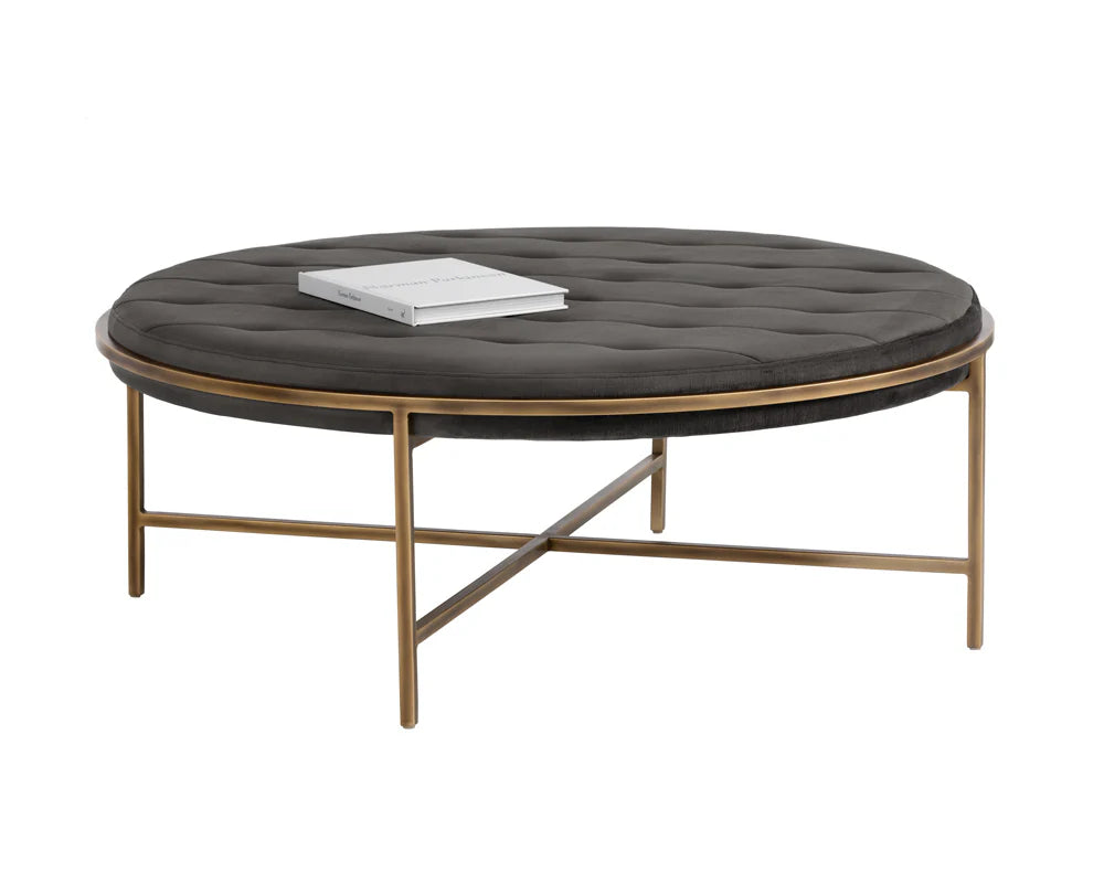 Sunpan Furniture - Ethel Ottoman - Round