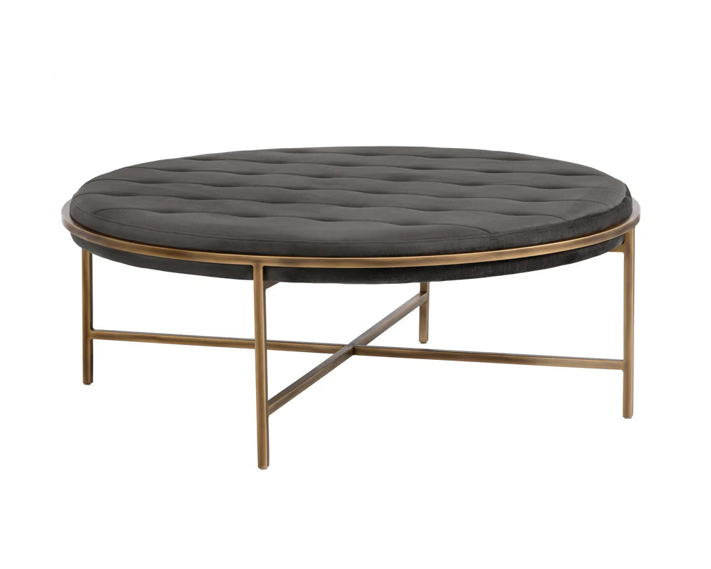 Sunpan Furniture - Ethel Ottoman - Round