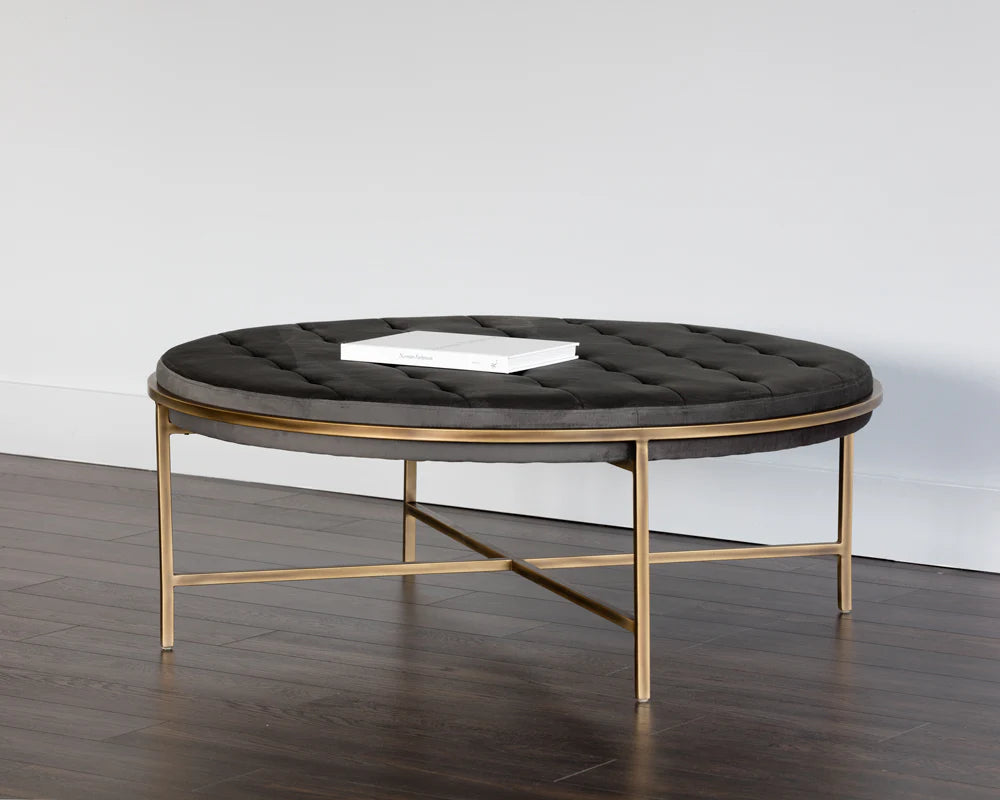 Sunpan Furniture - Ethel Ottoman - Round