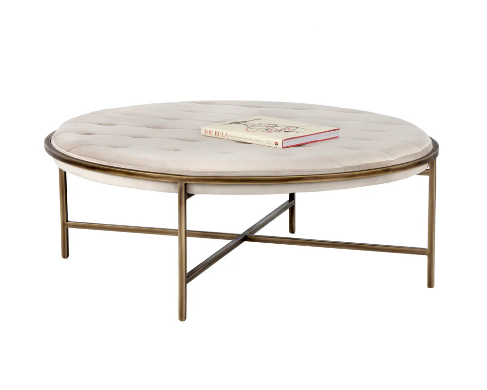 Sunpan Furniture - Ethel Ottoman - Round