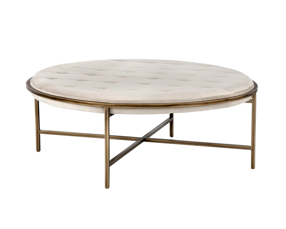 Sunpan Furniture - Ethel Ottoman - Round