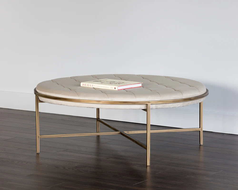 Sunpan Furniture - Ethel Ottoman - Round