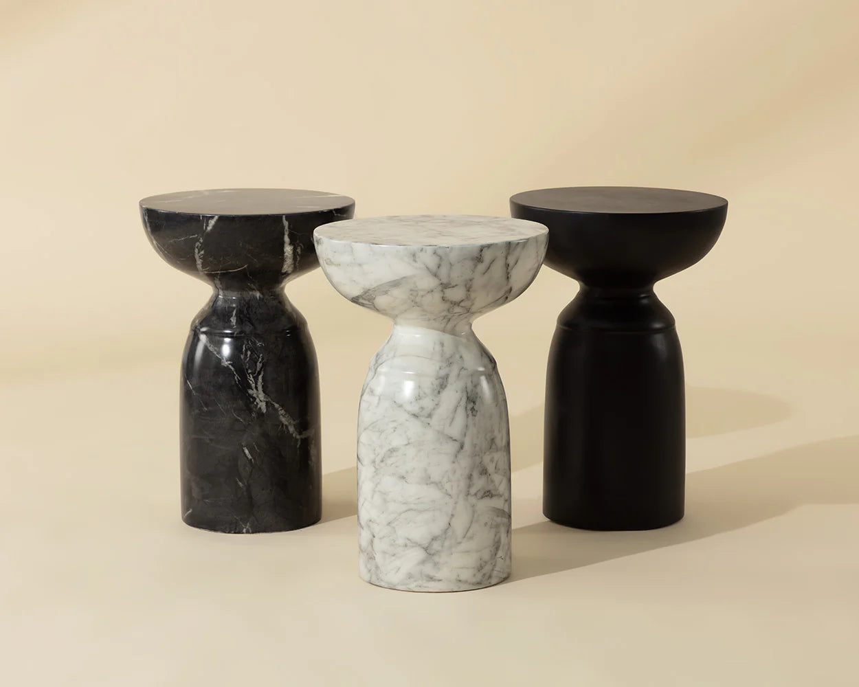Sunpan Furniture - Goya End Table - Marble Look