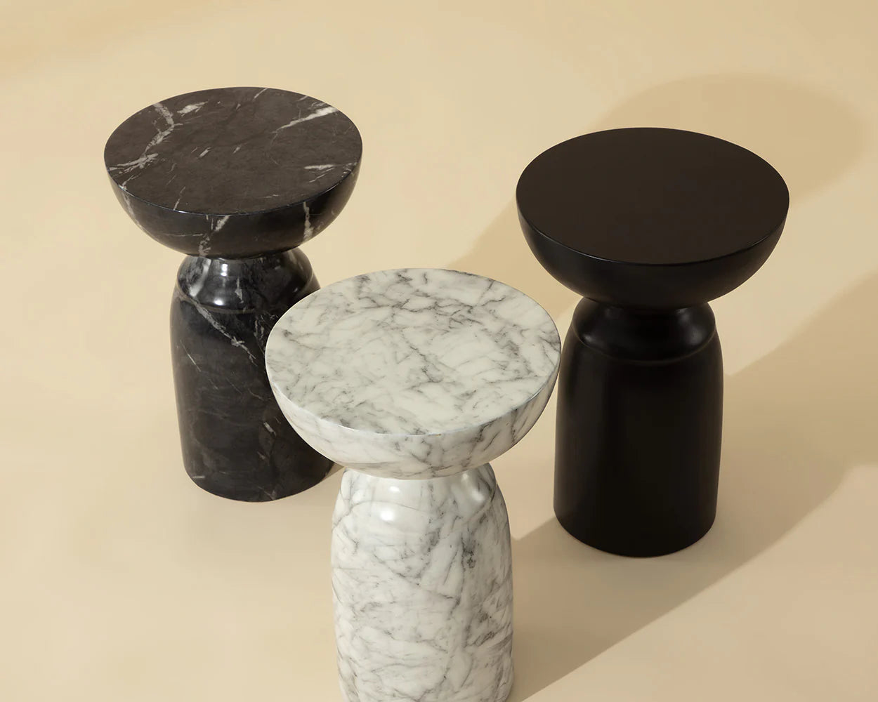 Sunpan Furniture - Goya End Table - Marble Look