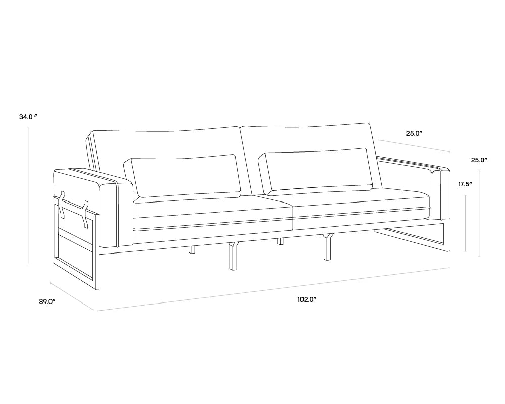 Sunpan Furniture -Belinda Sofa