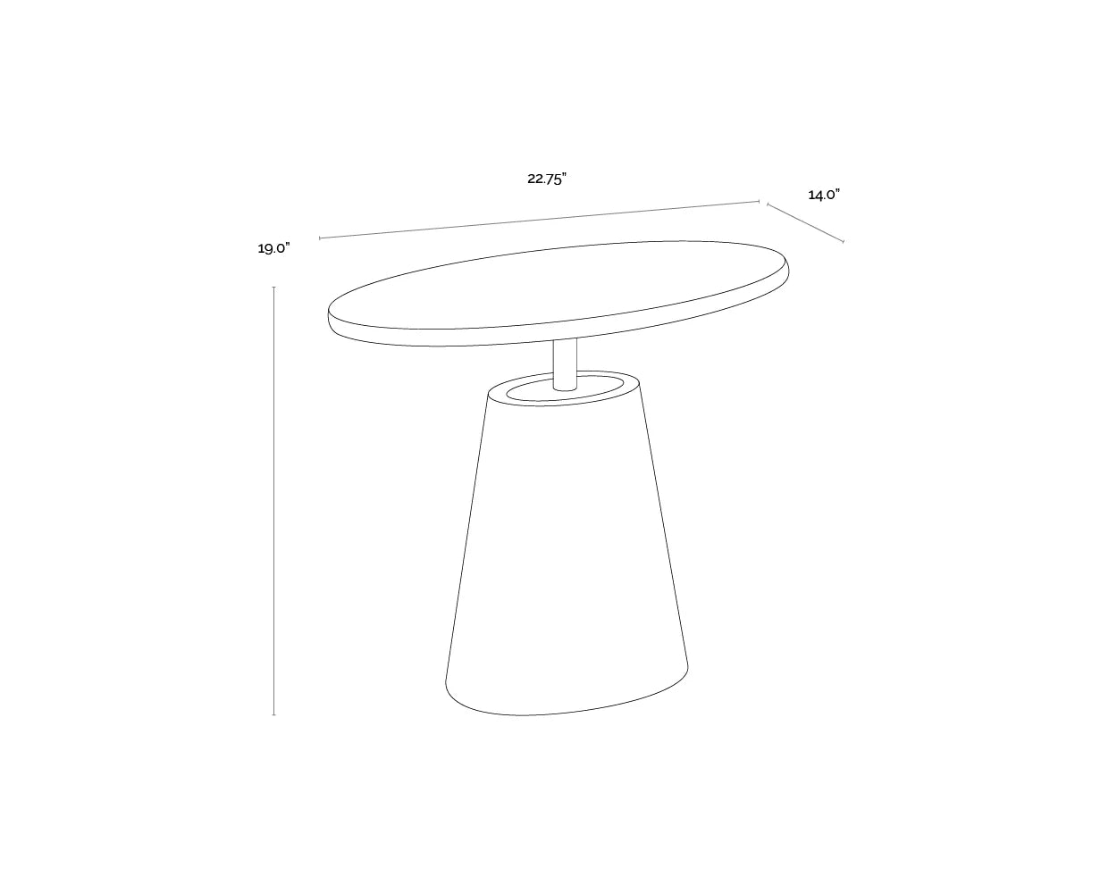 Sunpan Furniture - Kadin Side Table