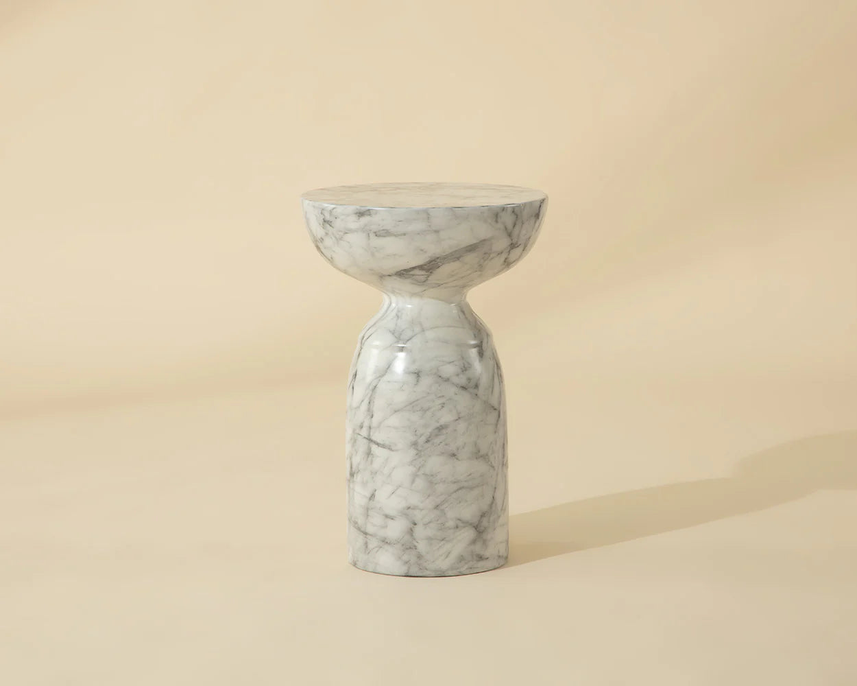 Sunpan Furniture - Goya End Table - Marble Look