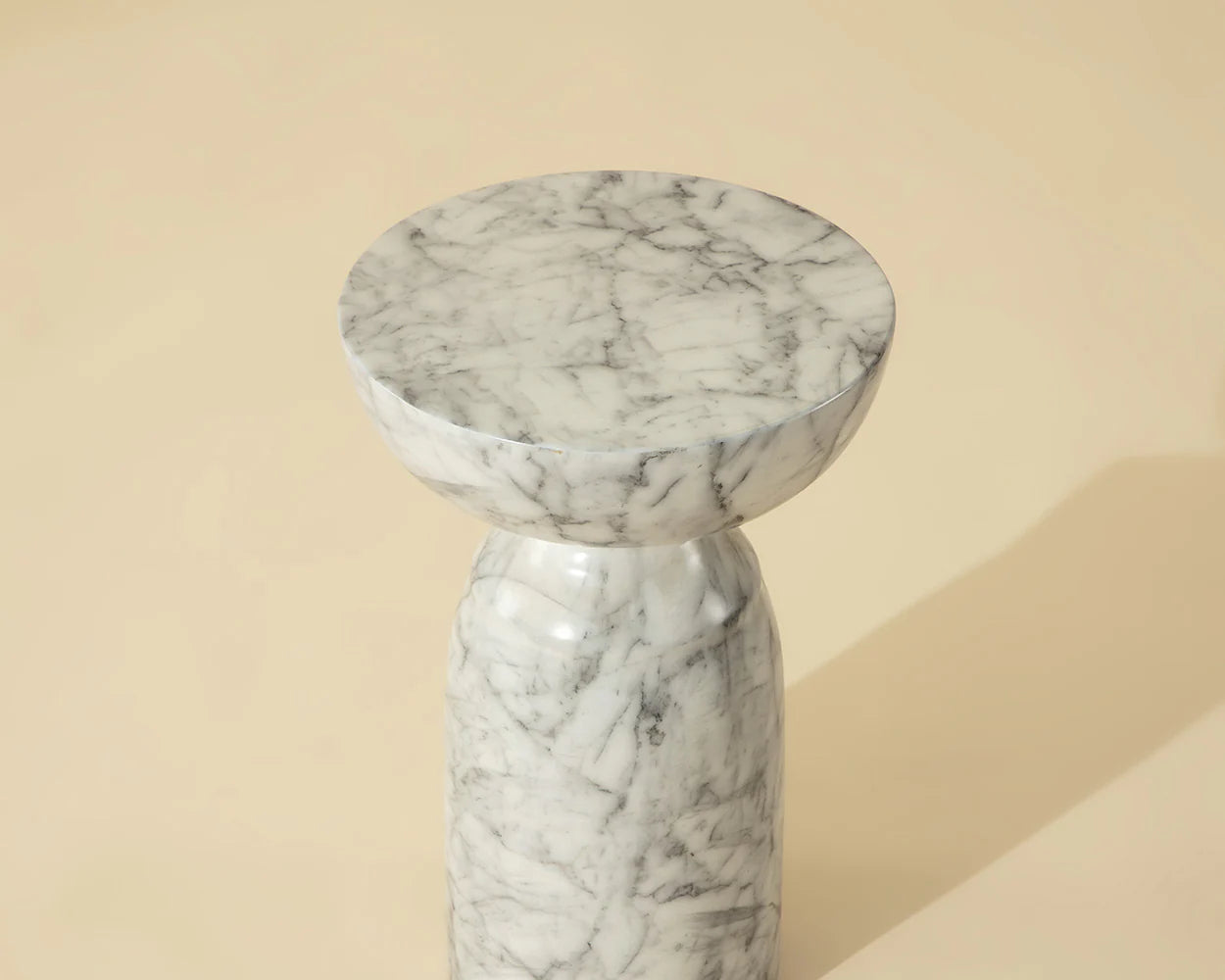 Sunpan Furniture - Goya End Table - Marble Look