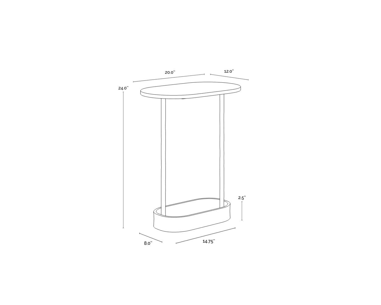 Sunpan Furniture - Eden End Table