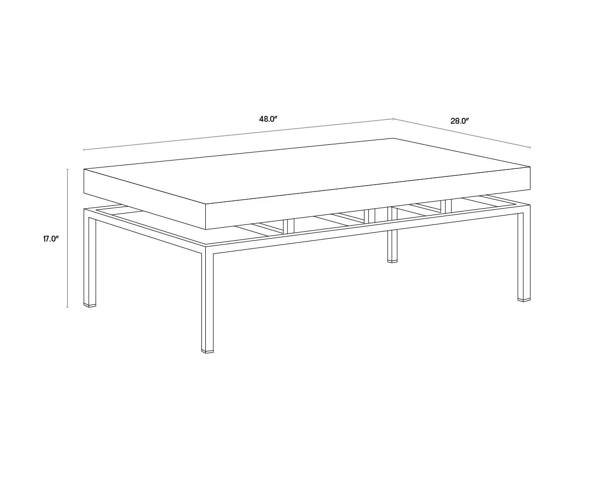 Sunpan Furniture - Toreno Coffee Table