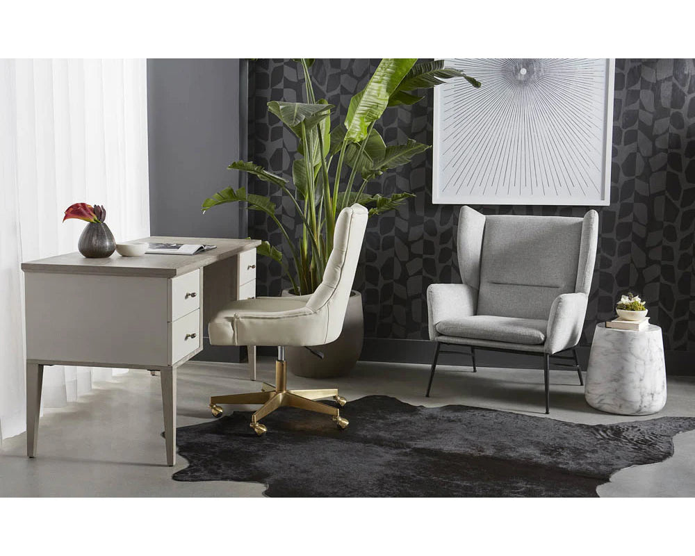 Sunpan Furniture - Aries End Table - Marble Look