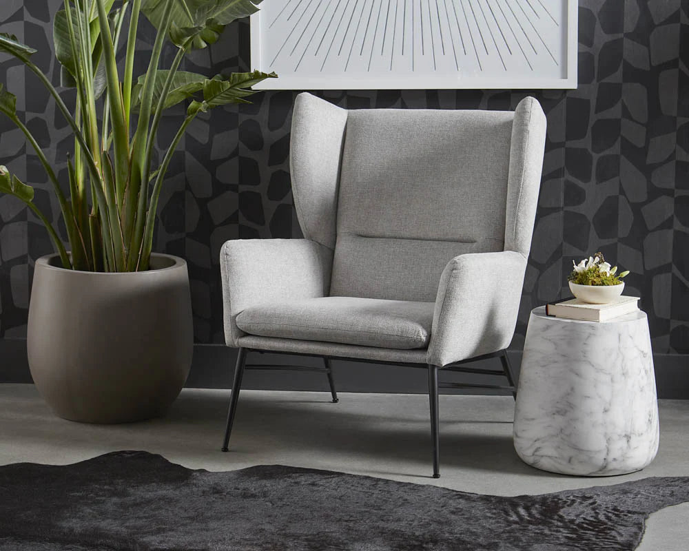 Sunpan Furniture - Aries End Table - Marble Look