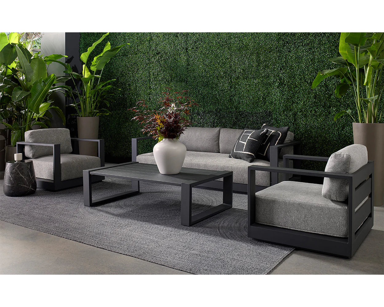 Sunpan Furniture - Aries End Table - Marble Look