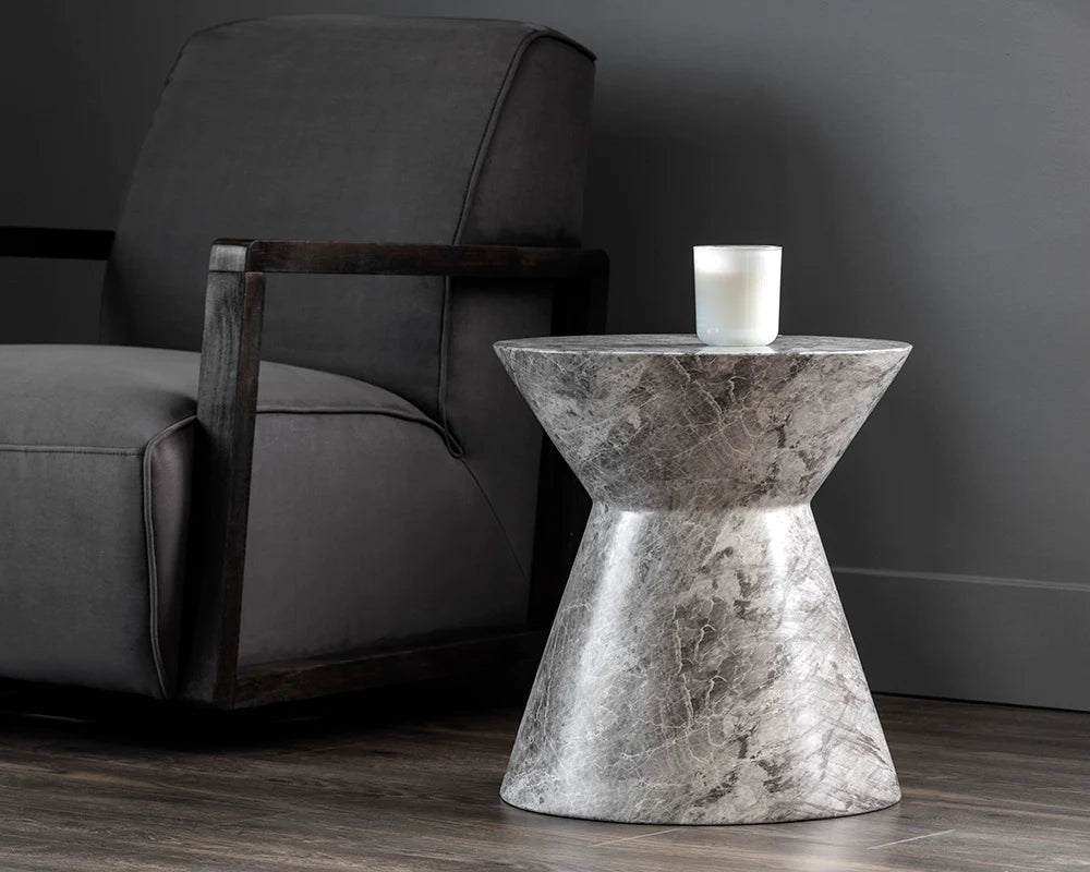 Sunpan Furniture - Astley End Table - Marble Look
