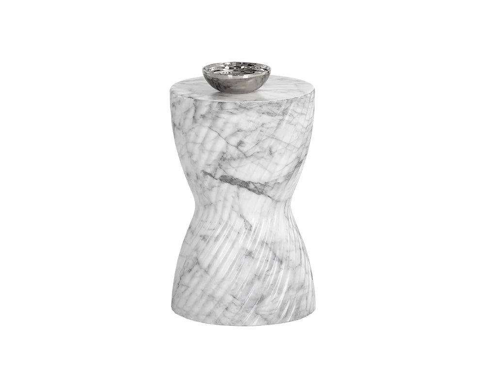 Sunpan Furniture - Cara End Table - Marble Look