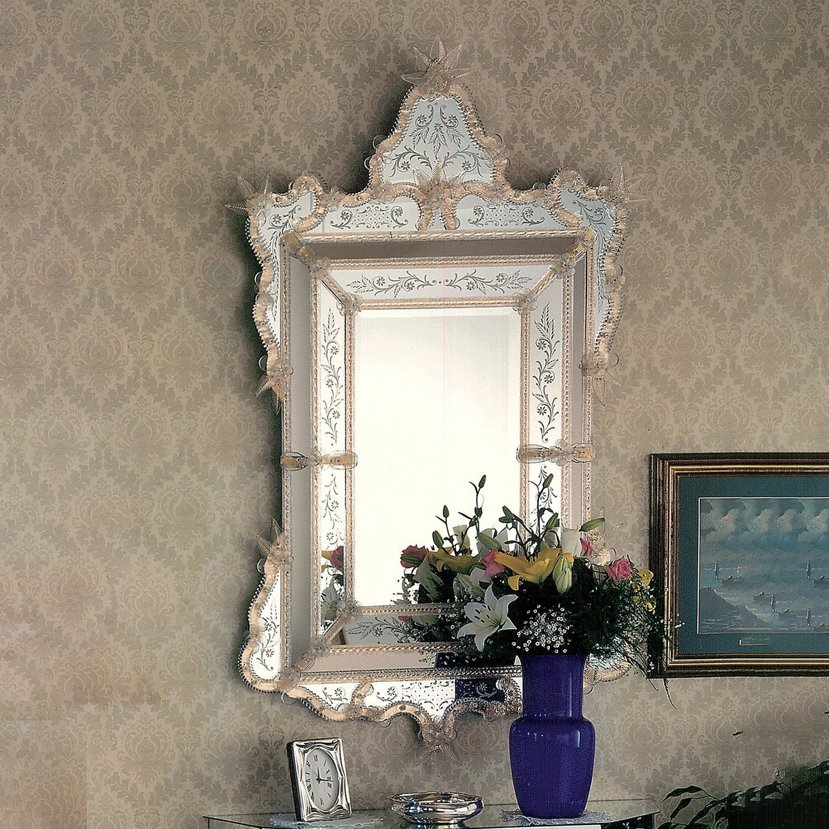 Veneziani Mirror With Glass Frame 7A