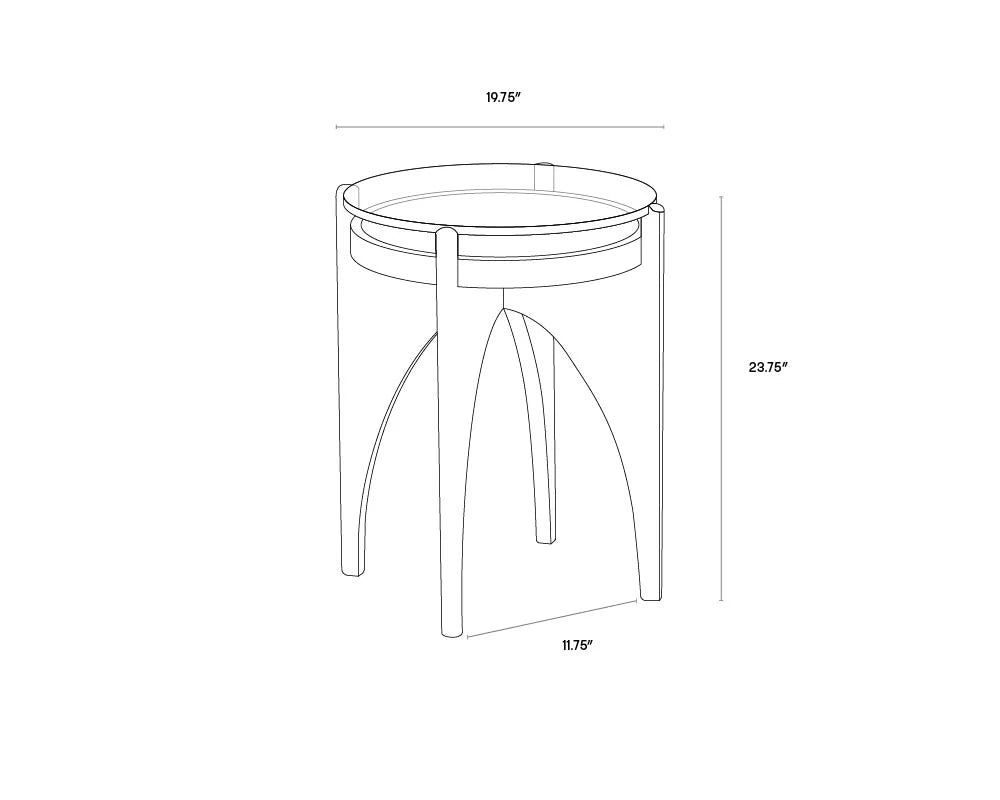 Sunpan Furniture - Adora End Table