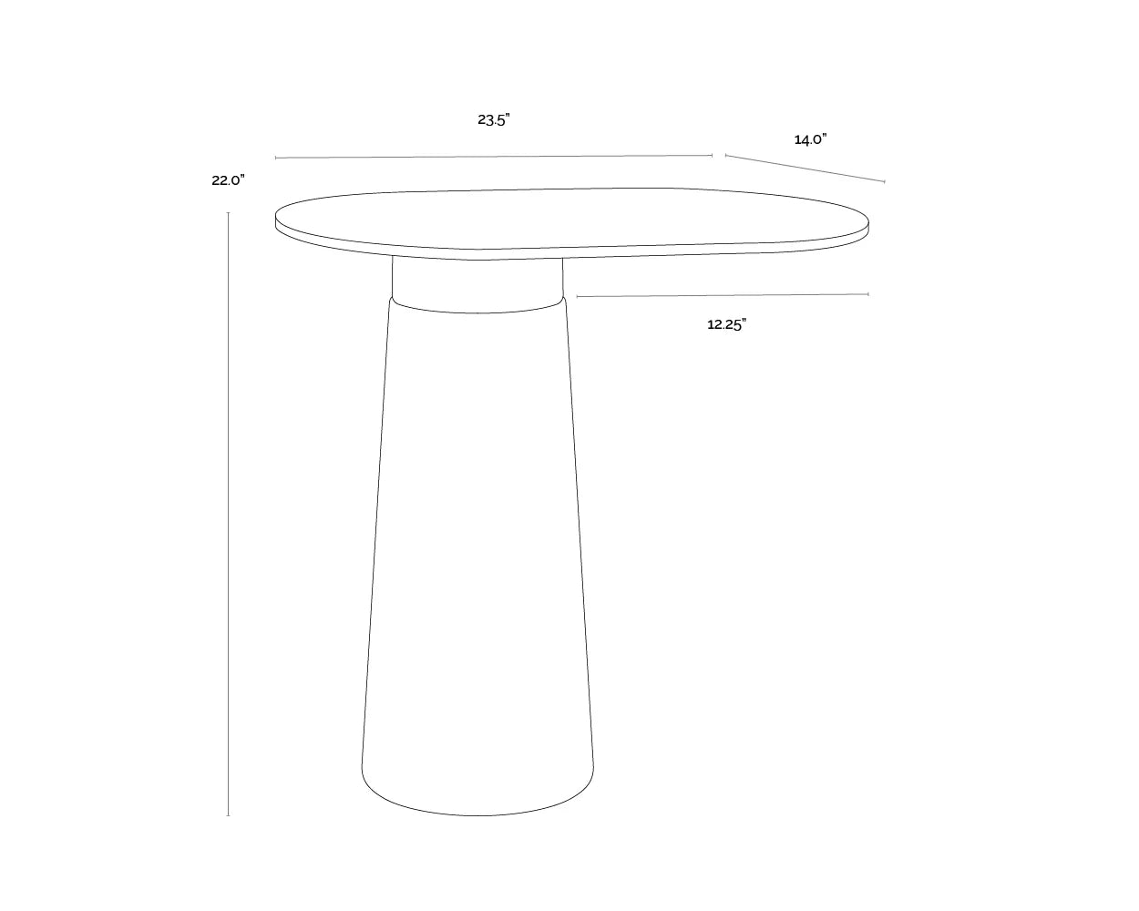 Sunpan Furniture - Lamont Side Table