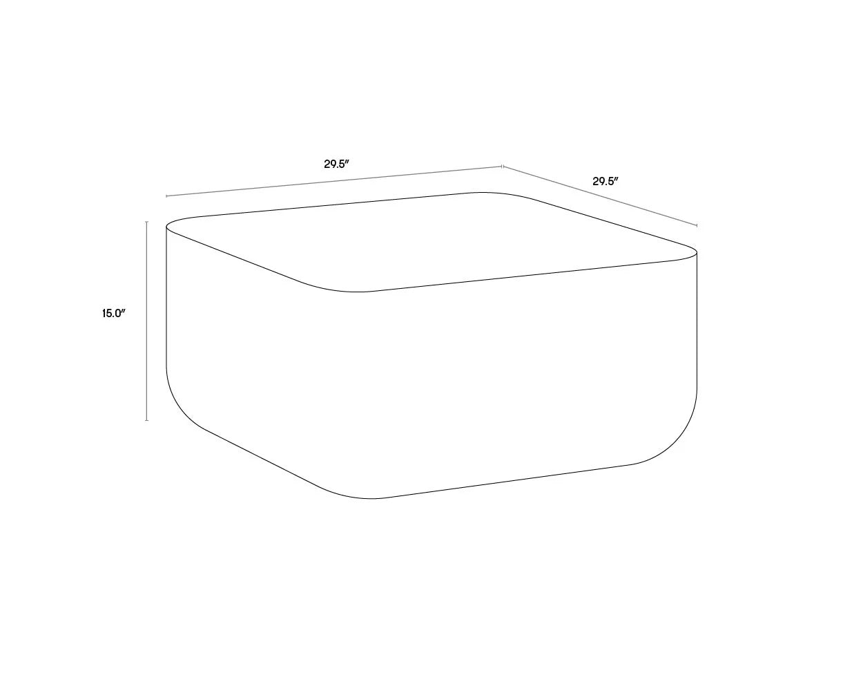 Sunpan Furniture - Strut Coffee Table