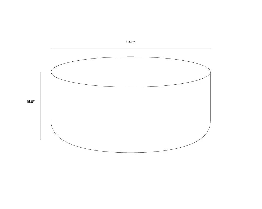 Sunpan Furniture - Diaz Coffee Table - Grey