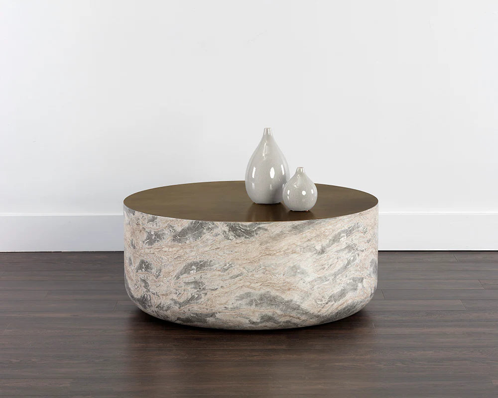 Sunpan Furniture - Diaz Coffee Table - Marble Look