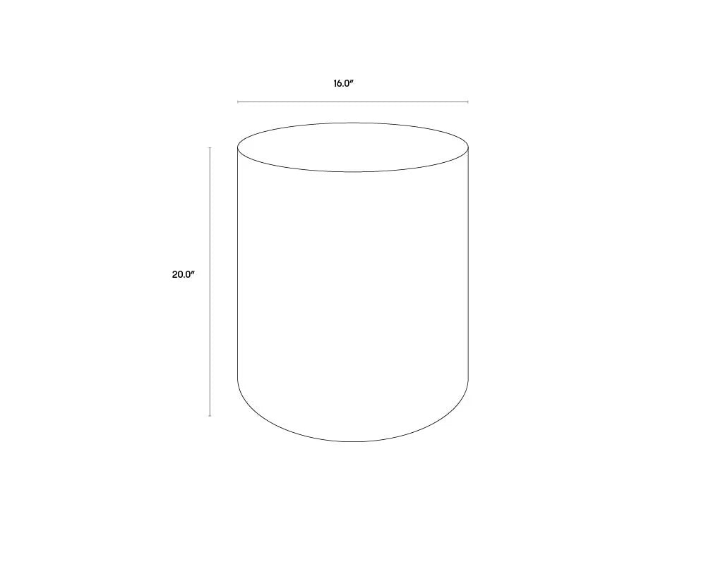 Sunpan Furniture - Diaz End Table - Grey