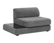 Sunpan Furniture - Harmony Modular - Armless Chair - Left Shelf