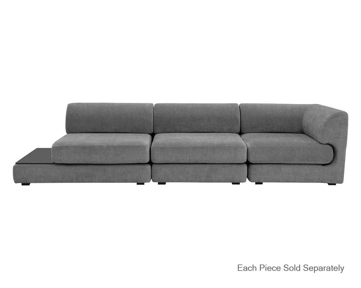 Sunpan Furniture - Harmony Modular - Armless Chair - Left Shelf