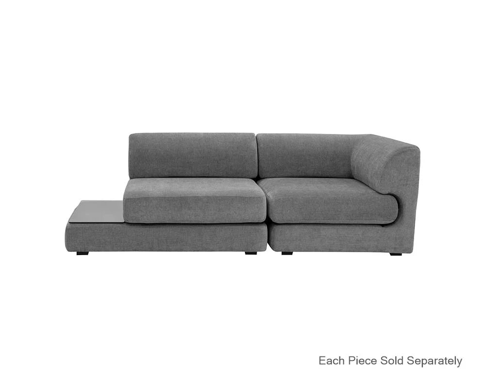 Sunpan Furniture - Harmony Modular - Armless Chair - Left Shelf