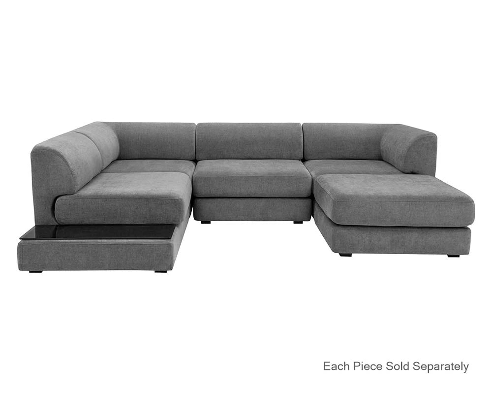 Sunpan Furniture - Harmony Modular - Armless Chair - Left Shelf