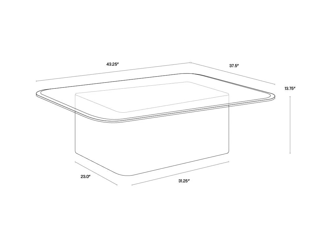 Sunpan Furniture - Amadeus Coffee Table
