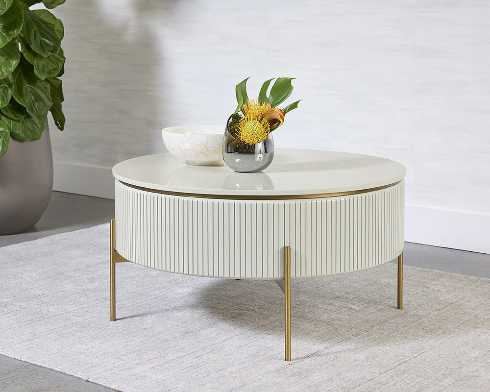 Sunpan Furniture - Paloma Lift Top Coffee Table - Round