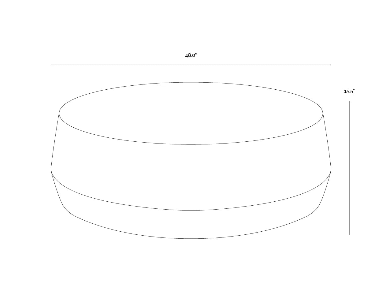 Sunpan Furniture - Creed Coffee Table - Large