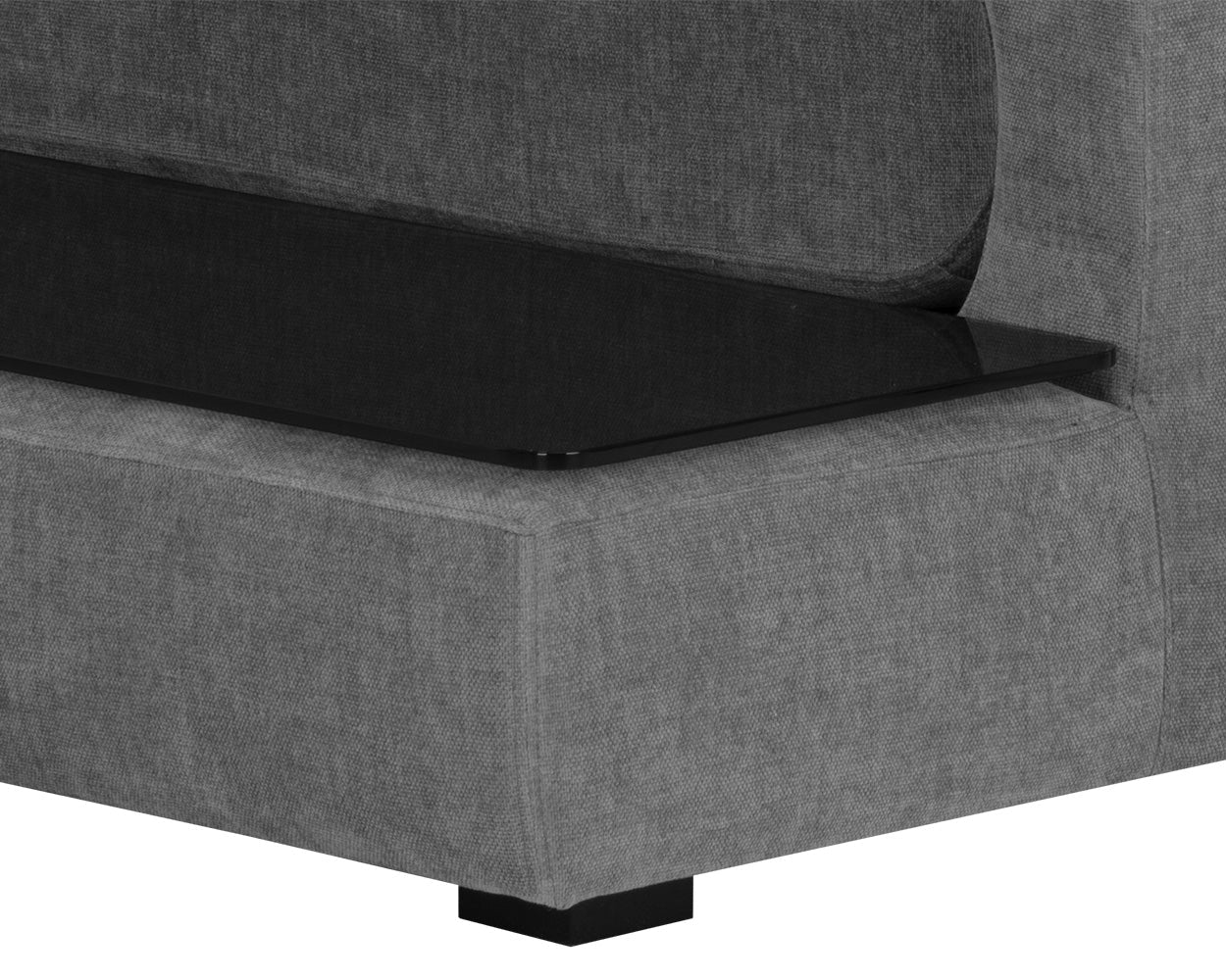 Sunpan Furniture - Harmony Modular - Armless Chair - Right Shelf