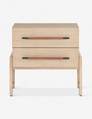 Calder Leather & Oak Nightstand