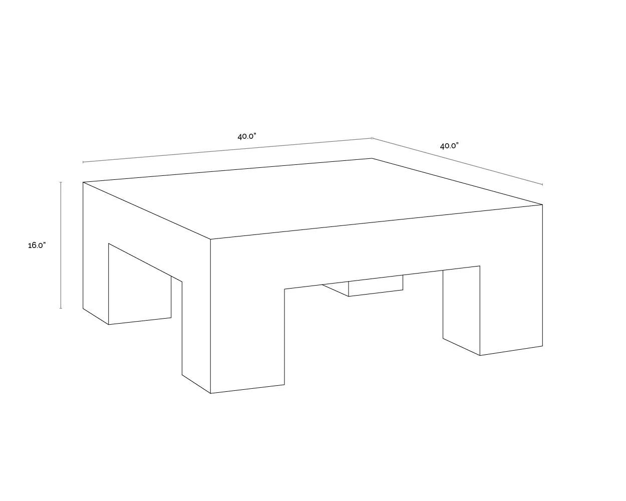 Sunpan Furniture - Renley Coffee Table