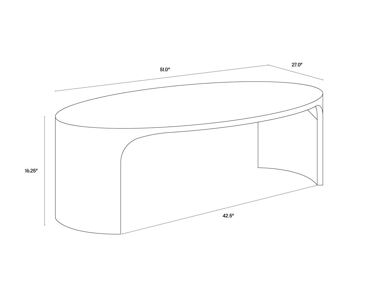 Sunpan Furniture - Tomas Coffee Table
