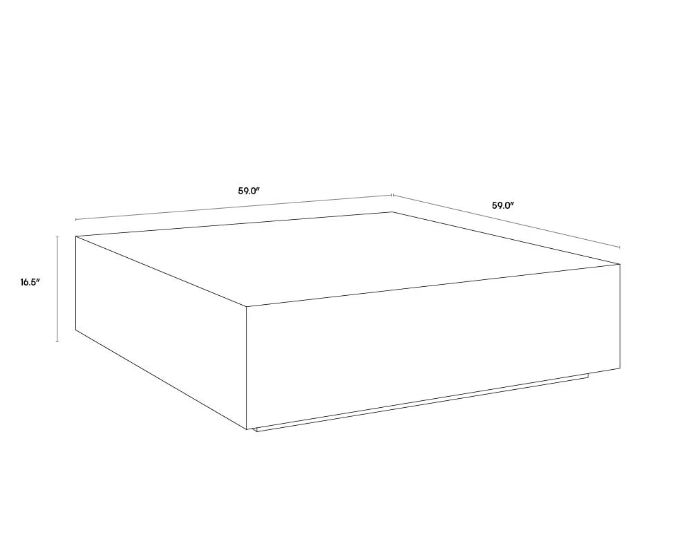 Sunpan Furniture - Frezco Coffee Table - Square
