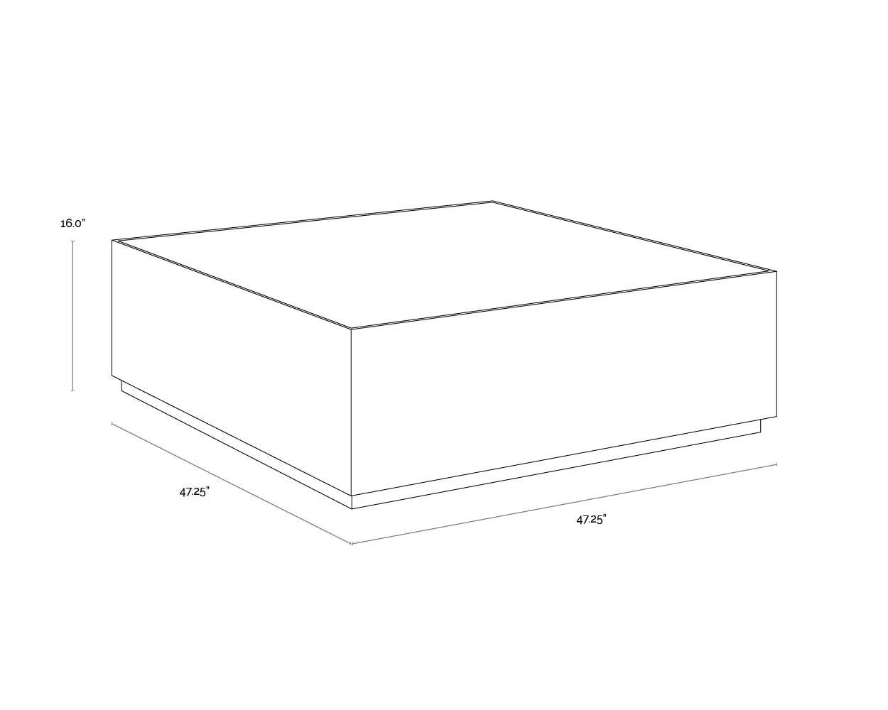 Sunpan Furniture - Selah Coffee Table