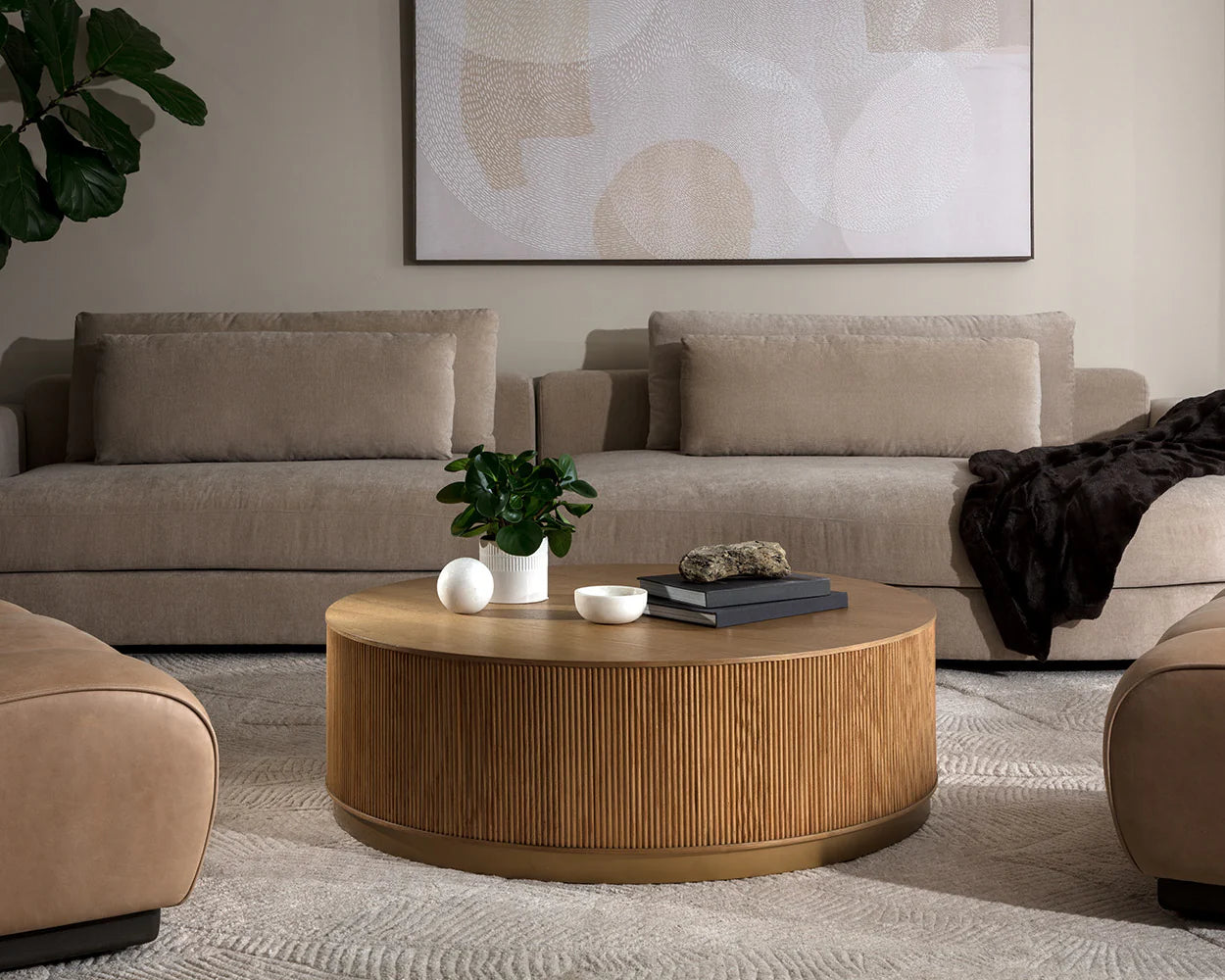 Sunpan Furniture - Kalla Coffee Table - Round