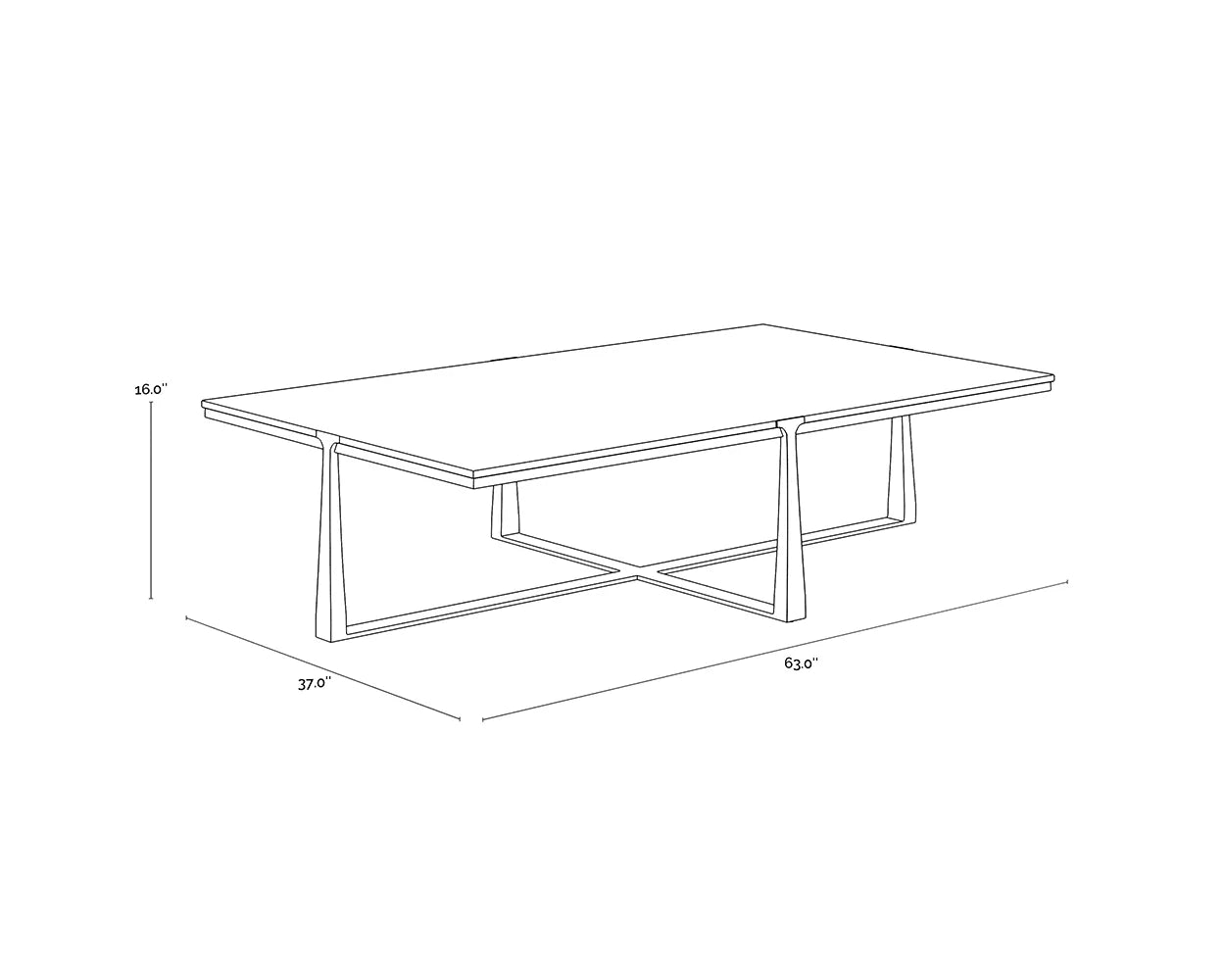 Sunpan Furniture - Cowell Coffee Table