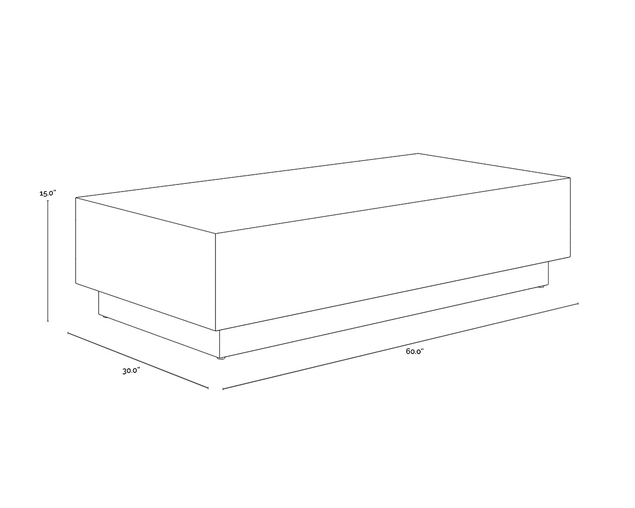 Sunpan Furniture - Albans Coffee Table