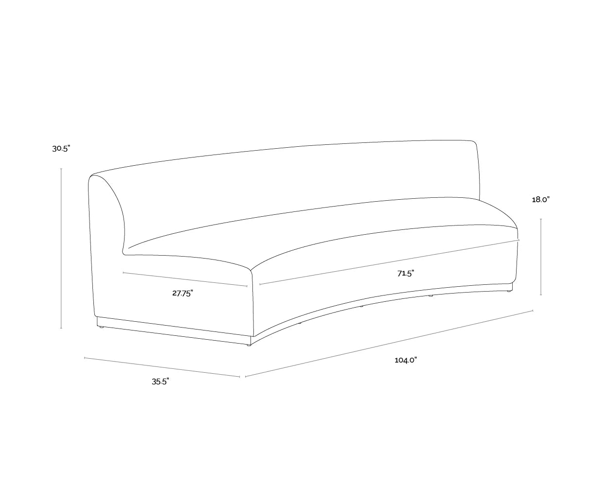 Sunpan Furniture - Cadiz Modular Sofa