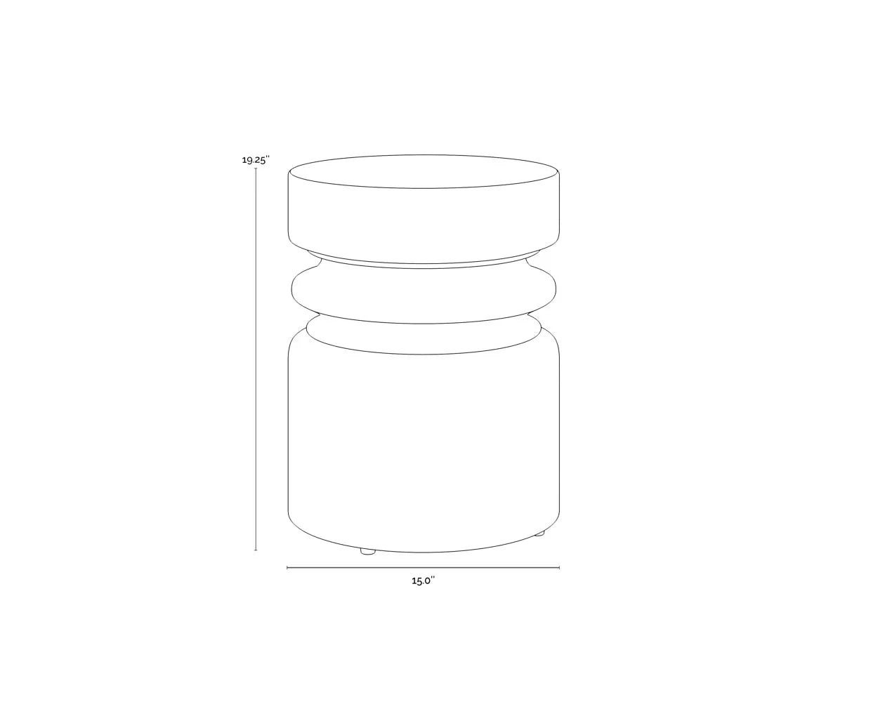 Sunpan Furniture - Sumie End Table