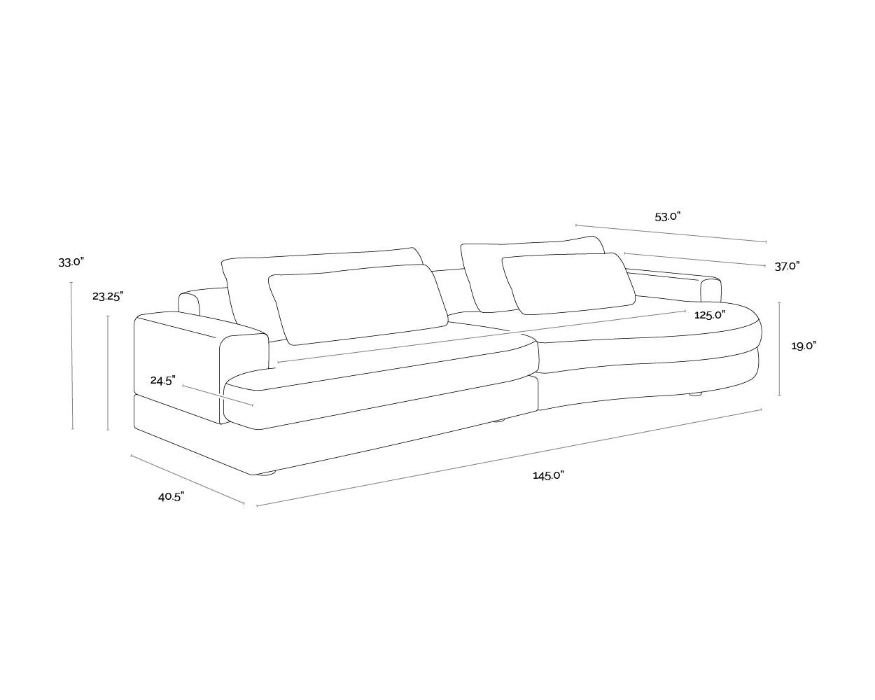 Sunpan Furniture - Baela Sofa