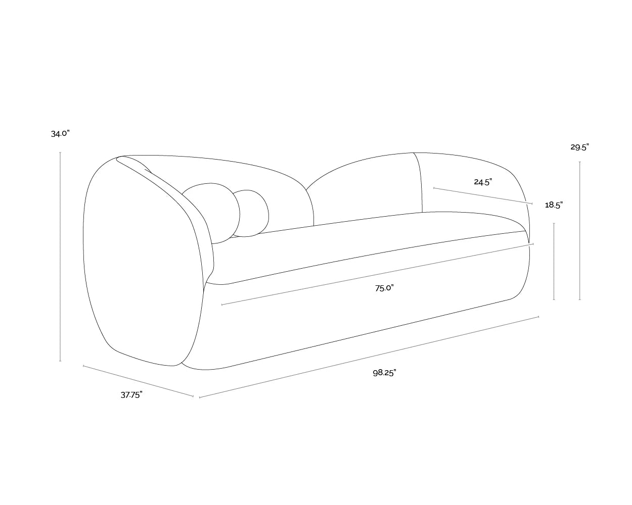 Sunpan Furniture - Esme Sofa