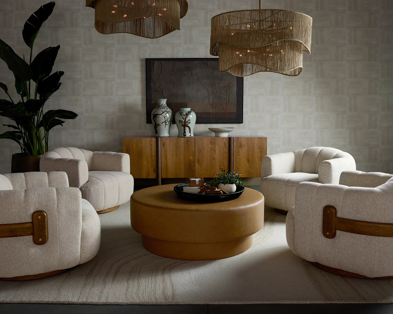 Sunpan Furniture - Arlo Ottoman