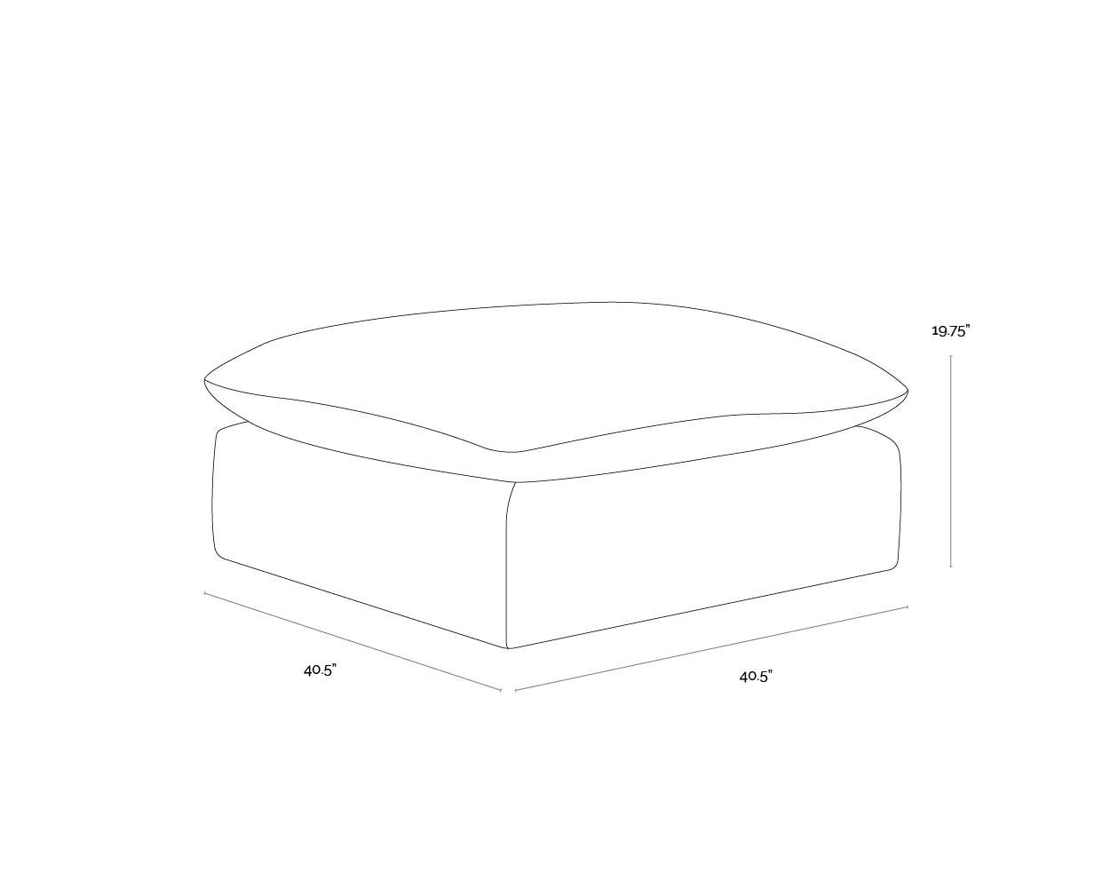 Sunpan Furniture - Reve Modular - Armless Chair