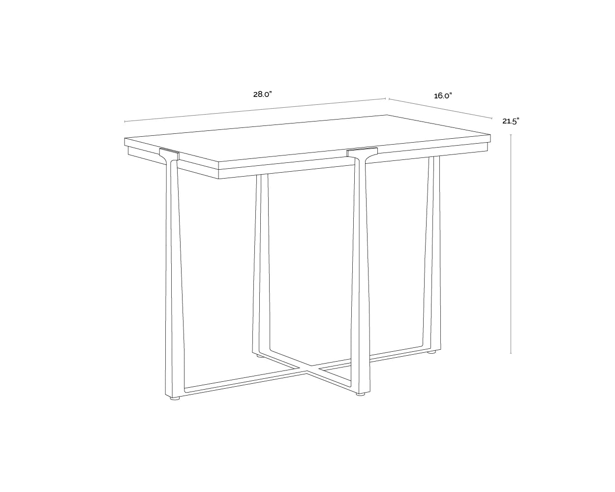 Sunpan Furniture - Cowell Side Table